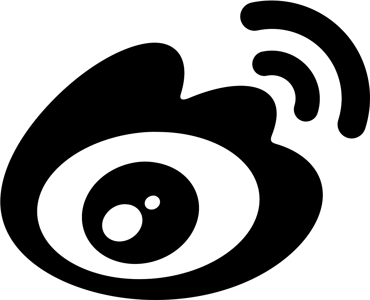 Weibo Website Logo Comments - Weibo Logo Black Clipart (981x794), Png Download