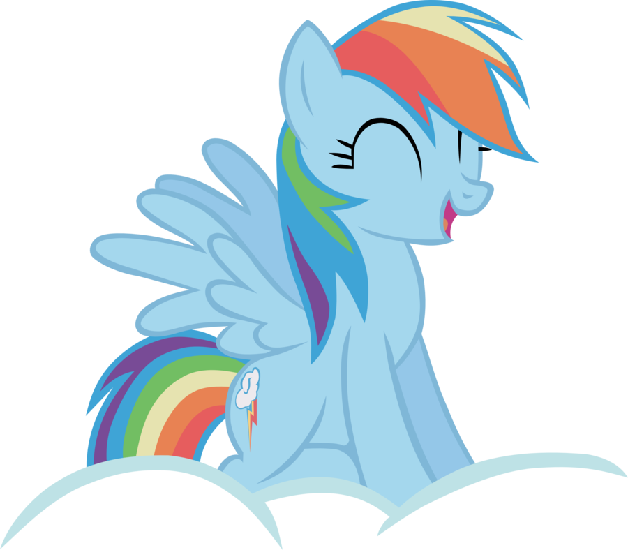 Image - Rainbow Dash Transparent Background Clipart (900x788), Png Download