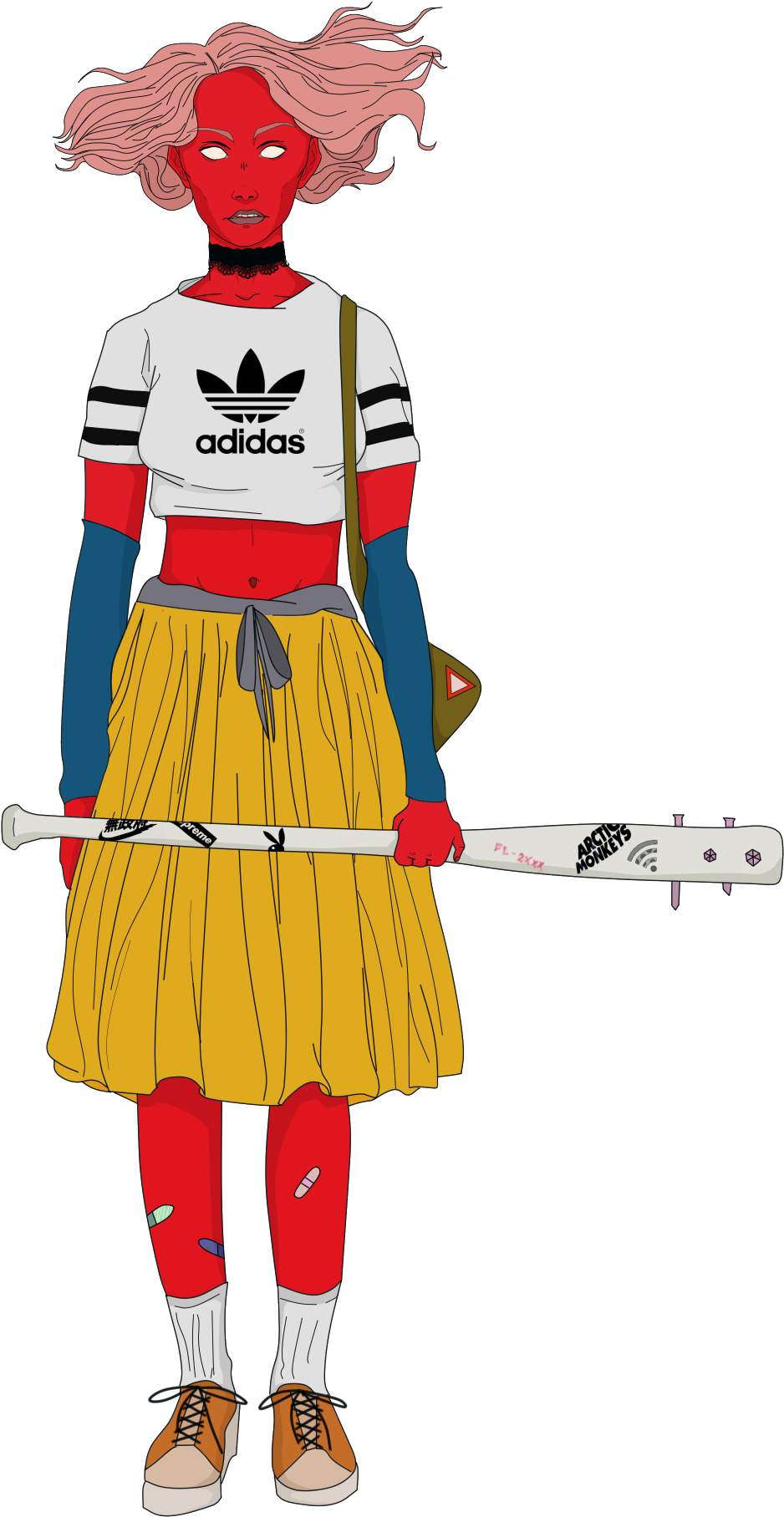 Bape Drawing Outfit - Cosplay Clipart (1250x1920), Png Download