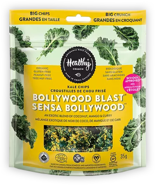 Kale Foods - Bollywood Blast Kale Chips Clipart (532x636), Png Download