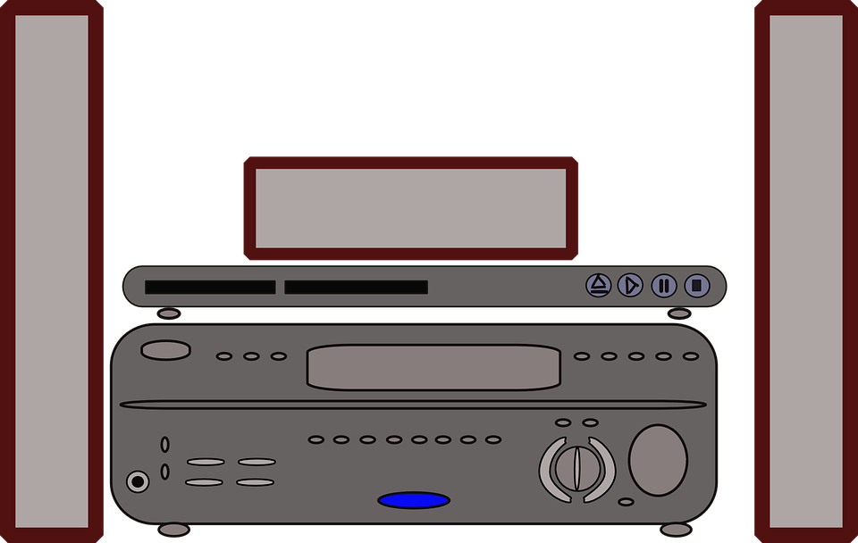 Free Vector Graphic Audio Equipment Dvd Player Png - Dvd Player Clip Art Png Transparent Png (960x608), Png Download