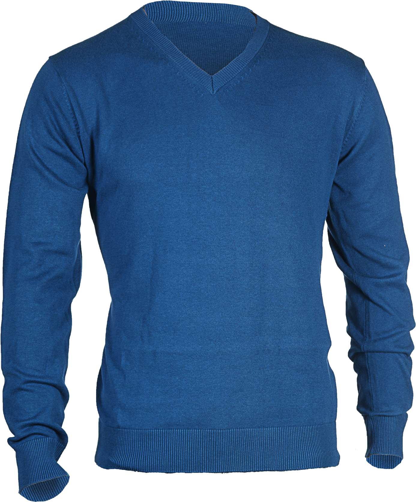 Men's V Neck Pullover - Long-sleeved T-shirt Clipart (1500x2250), Png Download