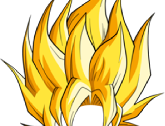 Hair Clipart Super Saiyan - Son Goku Hair Png Transparent Png (640x480), Png Download