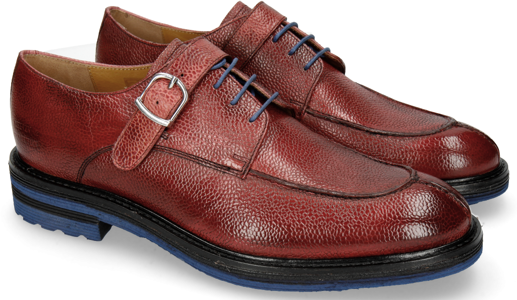 Derby Shoes Trevor 13 Scotch Grain Rich Red Crip Blue - Melvin & Hamilton Clipart (1024x1024), Png Download