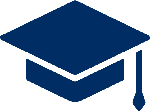 Education - Education Icon Dark Blue Clipart (667x667), Png Download