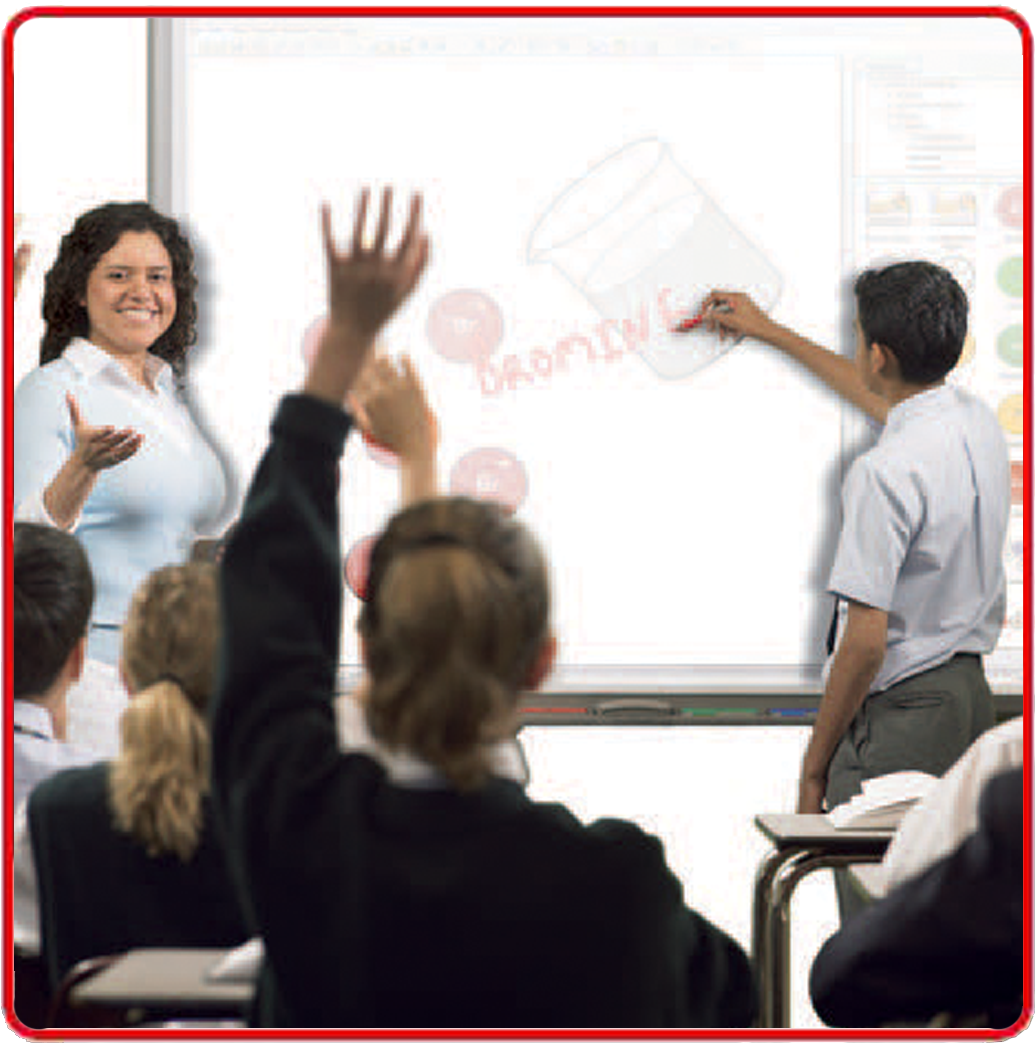 Smart Class Classroom Board Clipart (1130x1160), Png Download