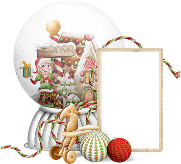Christmas Border, Christmas Frames, Xmas, Borders And - Christmas Snow Globe Frame Png Clipart (600x543), Png Download