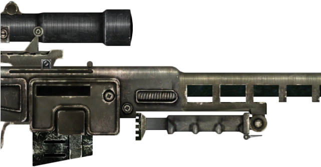 Drawn Snipers Sniper Rifle - Fallout 3 Sniper Rifle Clipart (640x480), Png Download