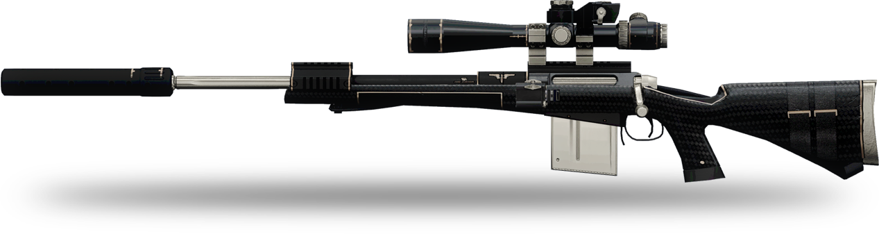 Rattlesnake Sniper Rifle - Contractor .308 Real Life Clipart (1267x337), Png Download