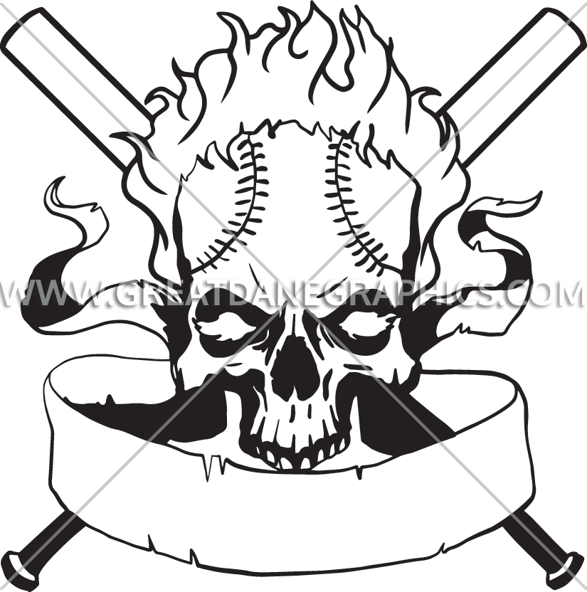 Baseball Clipart Skull - Skull - Png Download (825x832), Png Download
