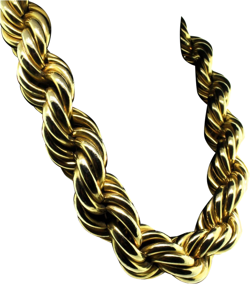 Vector Transparent Library Necklace Jewellery Gold - Massive Gold Rope Chain Clipart (1023x1023), Png Download