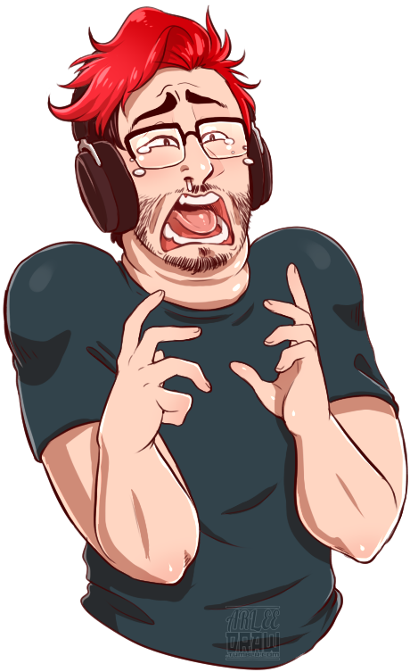 Markiplier Doodle , Png Download Clipart (460x753), Png Download