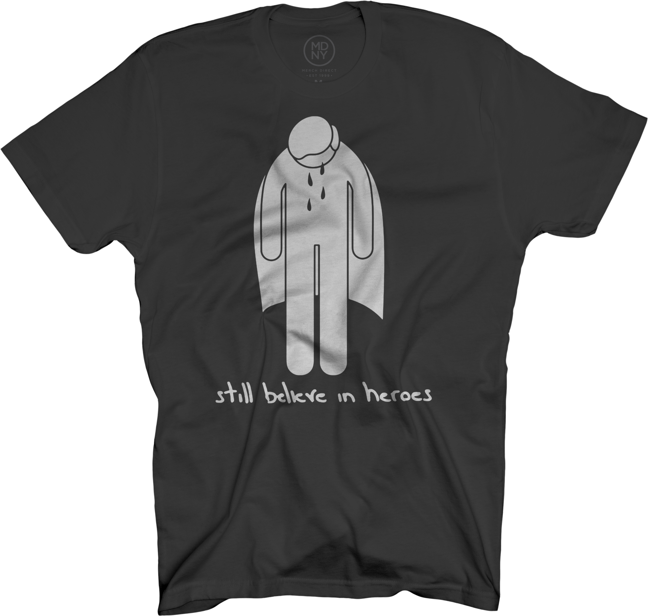 Crying Hero Black T-shirt $25 - Active Shirt Clipart (2261x2151), Png Download