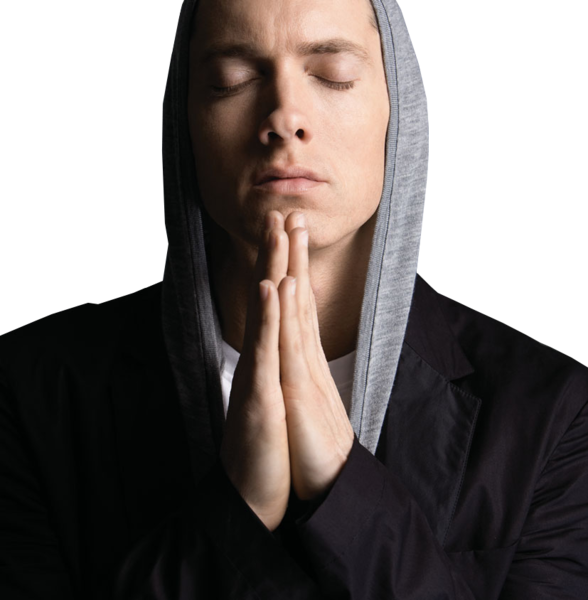 Eminem Praying - 25 To Life Eminem Album Cover Clipart (588x600), Png Download