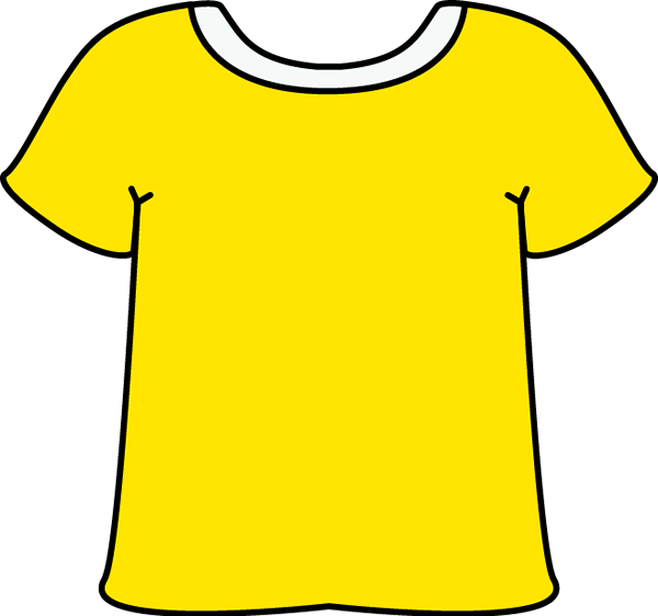 Banner Library Clip Art Images Yellow Tshirt With A - Yellow And White Tshirt - Png Download (600x562), Png Download