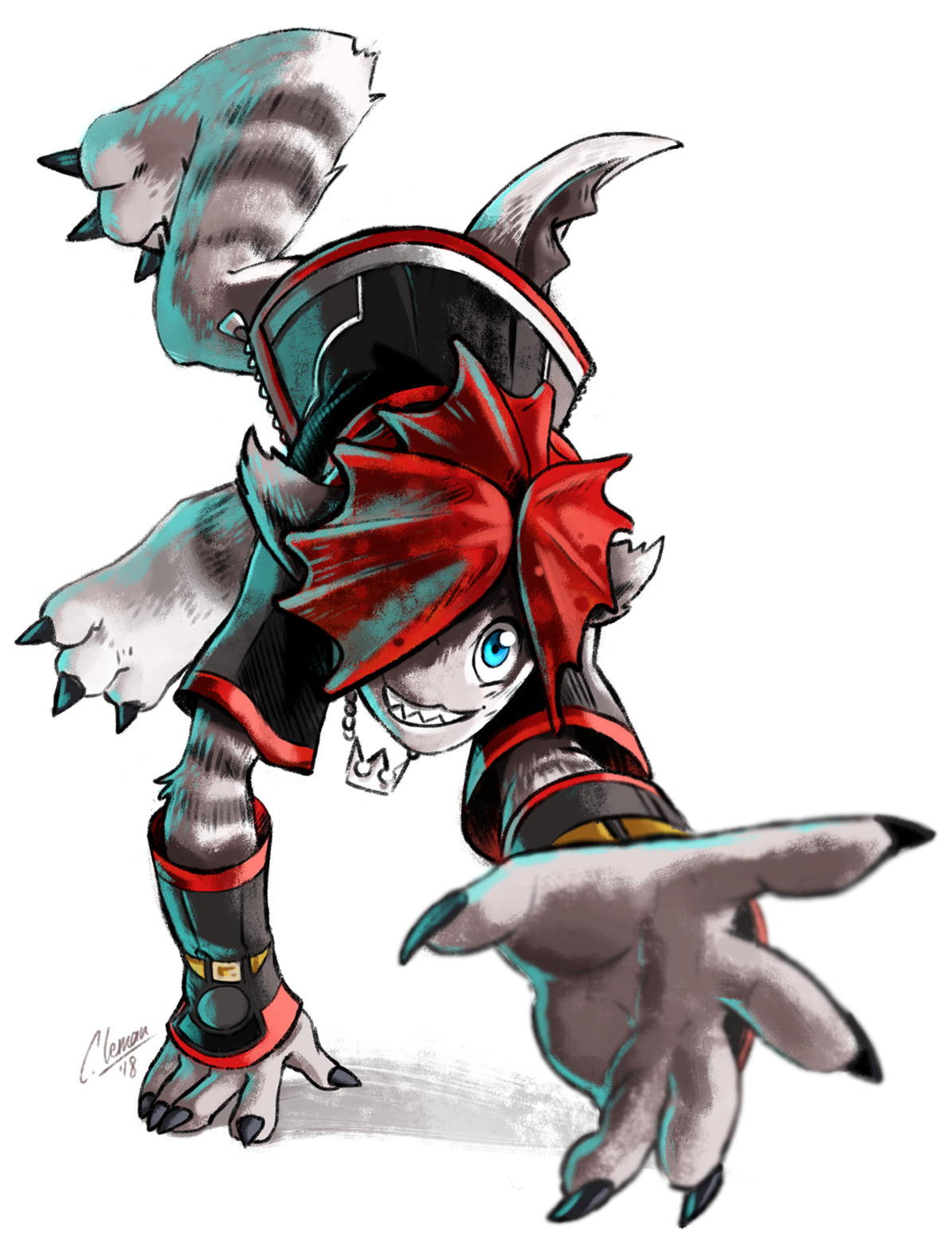 Monster Sora Is Definitely Cute ^-^ - Kingdom Hearts 3 Monster Sora Clipart (1280x1564), Png Download