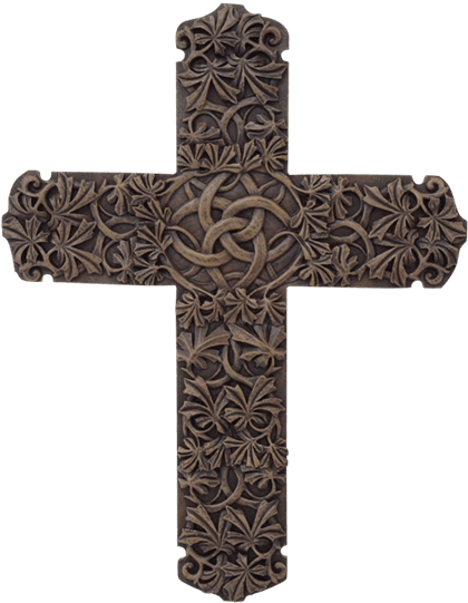 Natural Celtic Knot Wall Cross - Cross Clipart (555x555), Png Download
