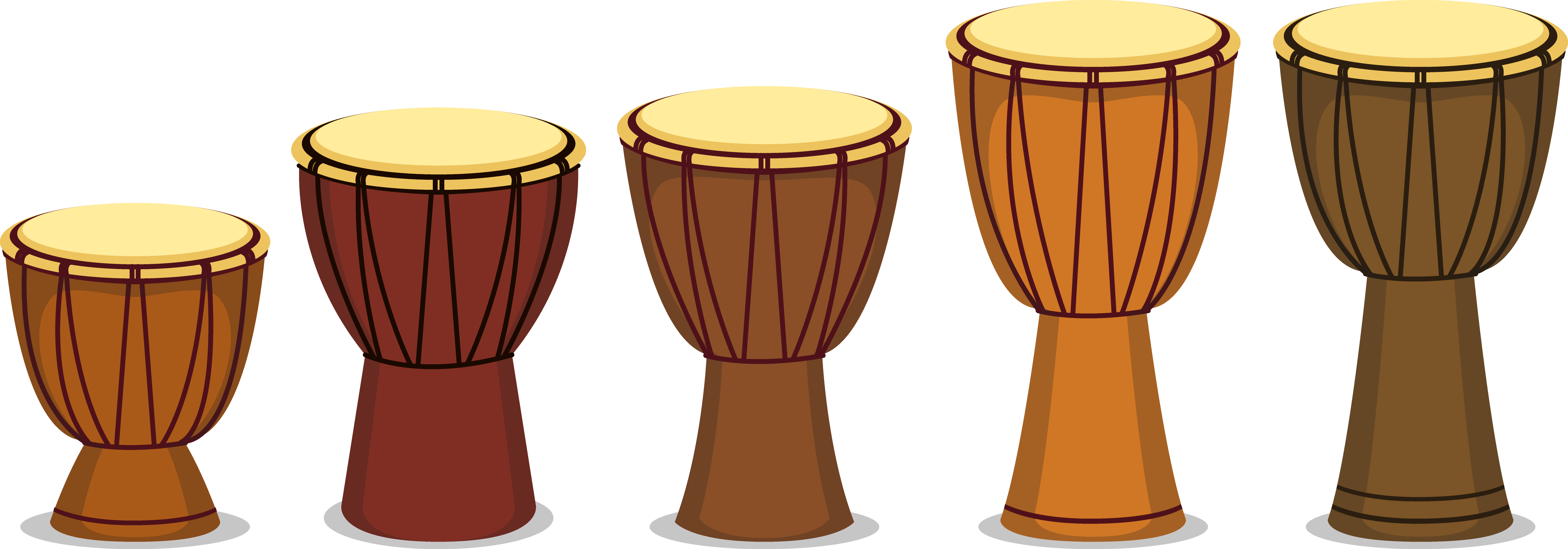 5311 X 1860 13 - Music Po Instrument Of African Clipart (5311x1860), Png Download