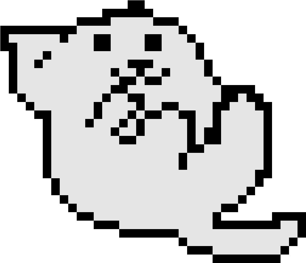 Snowball - Pixel Art Head Base Clipart (1176x1092), Png Download