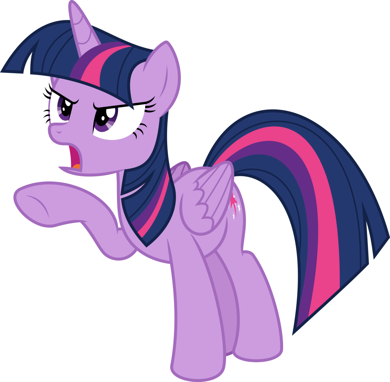 81st Mvc Request - Mlp Twilight Sparkle Alicorn Angry Vector Clipart (1280x1252), Png Download