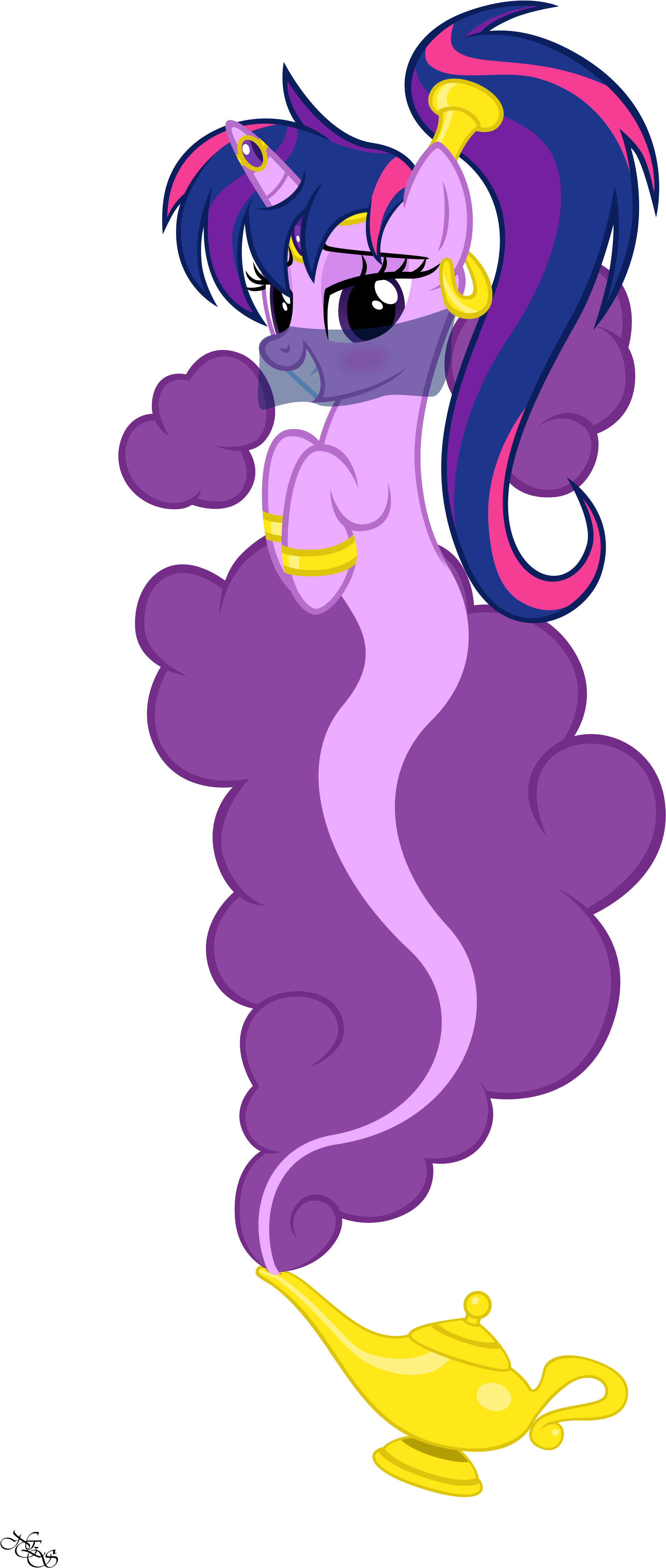 Alternate Hairstyle, Artist - Half And Half My Little Pony Clipart (2070x4875), Png Download