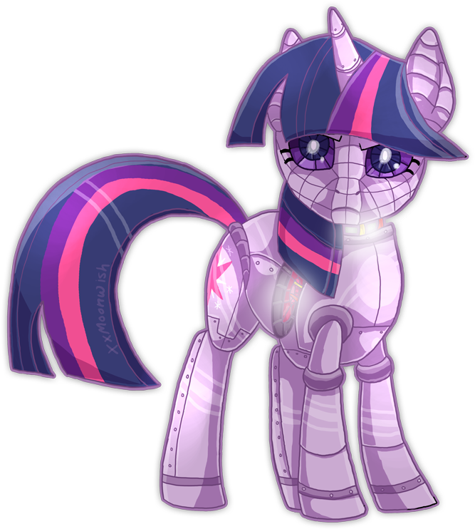 1421280647897 - Twilight Sparkle Robot Clipart (700x761), Png Download