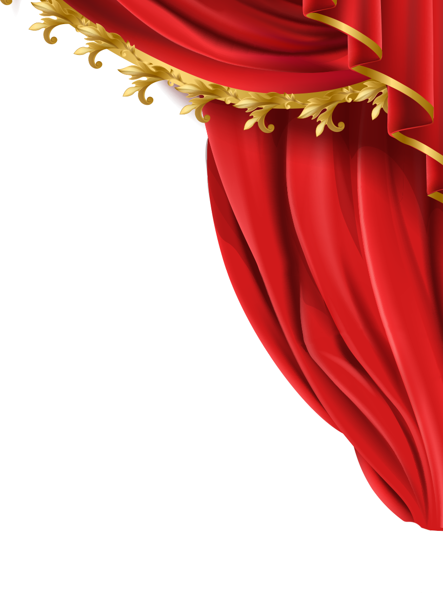 Gold-bar Curtain Curtain Curtain - Theater Curtain Clipart (864x1155), Png Download