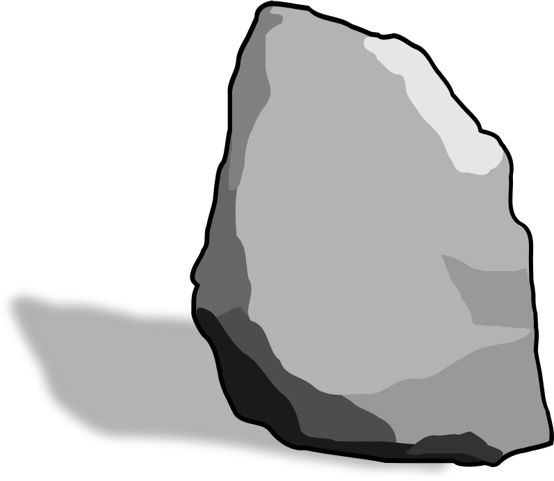 Asteroid Clipart Round Boulder - Stone Clipart - Png Download (797x692), Png Download