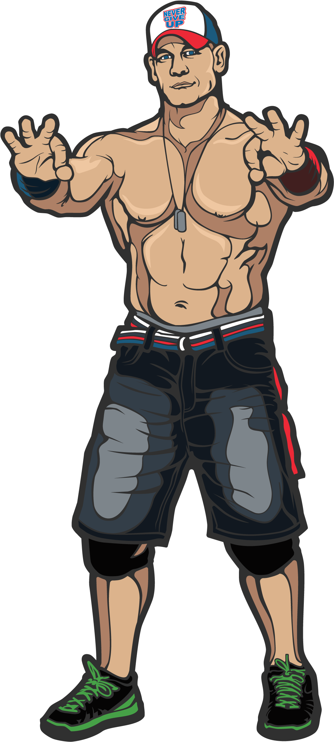 2000 X 3500 2 - Wwe Drawings John Cena Clipart (2000x3500), Png Download