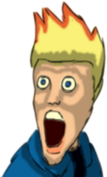 Johnny Test On Crack Clipart (500x709), Png Download