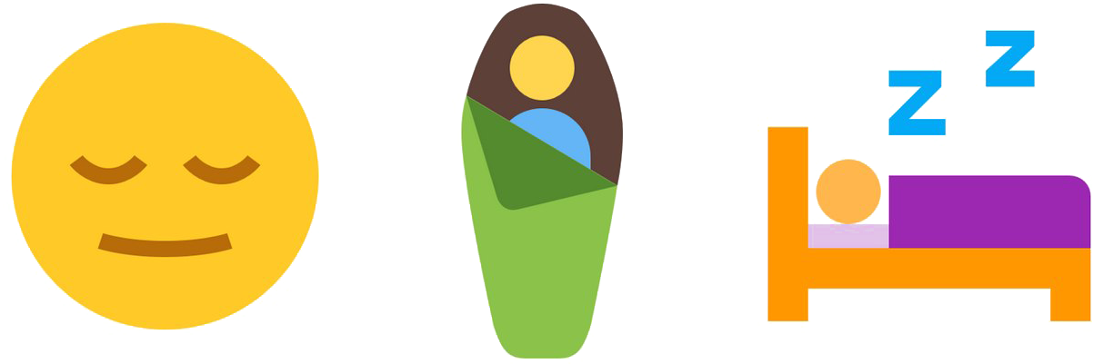 Sleep Png Image File - Sleep Icon Color Clipart (1280x427), Png Download