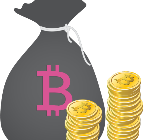 Coins Clipart Bag Full Money - Bitcoin - Png Download (640x480), Png Download