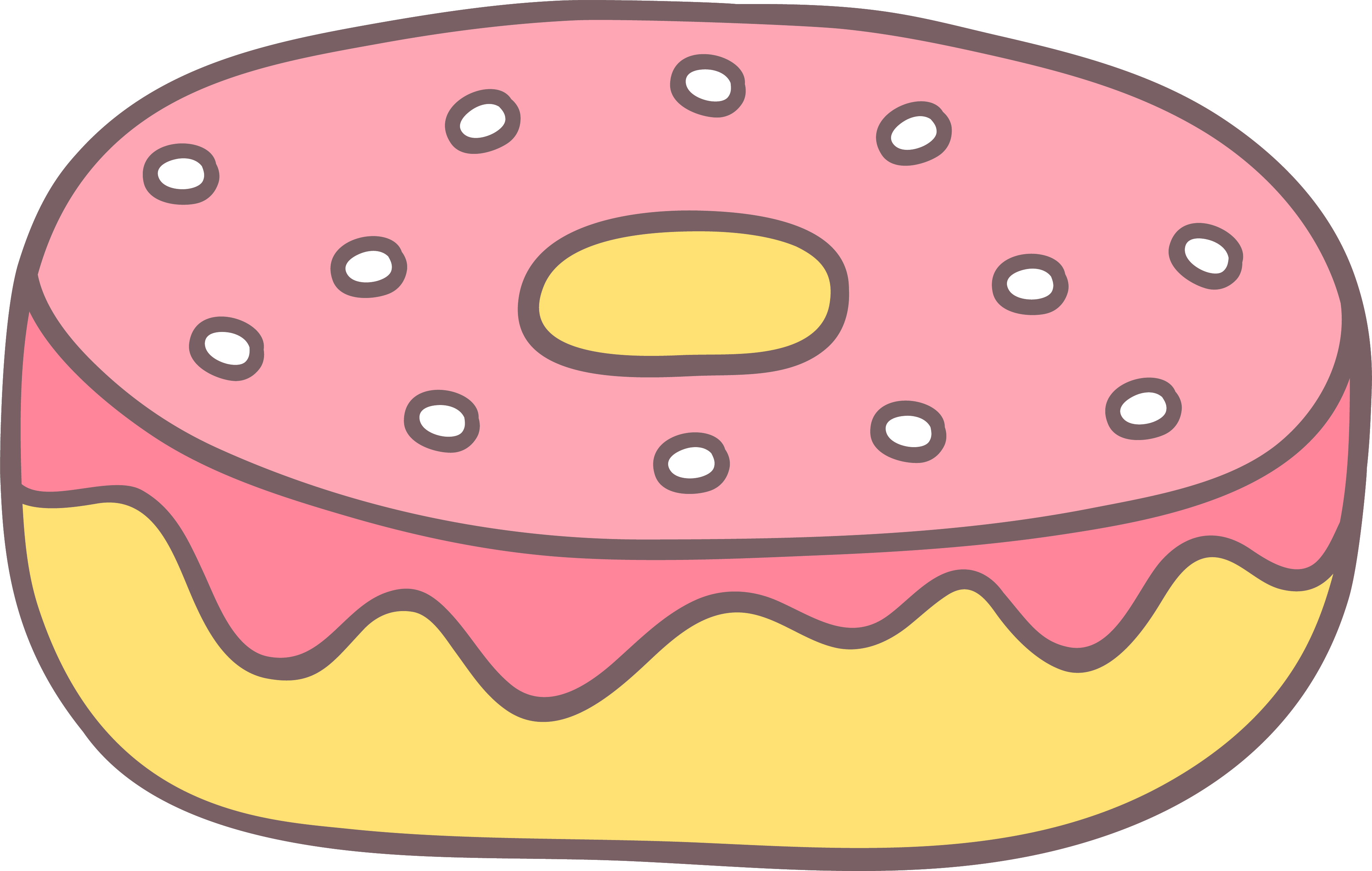 Christmas Donut Clipart - Donat Vektor Png Transparent Png (4074x2587), Png Download