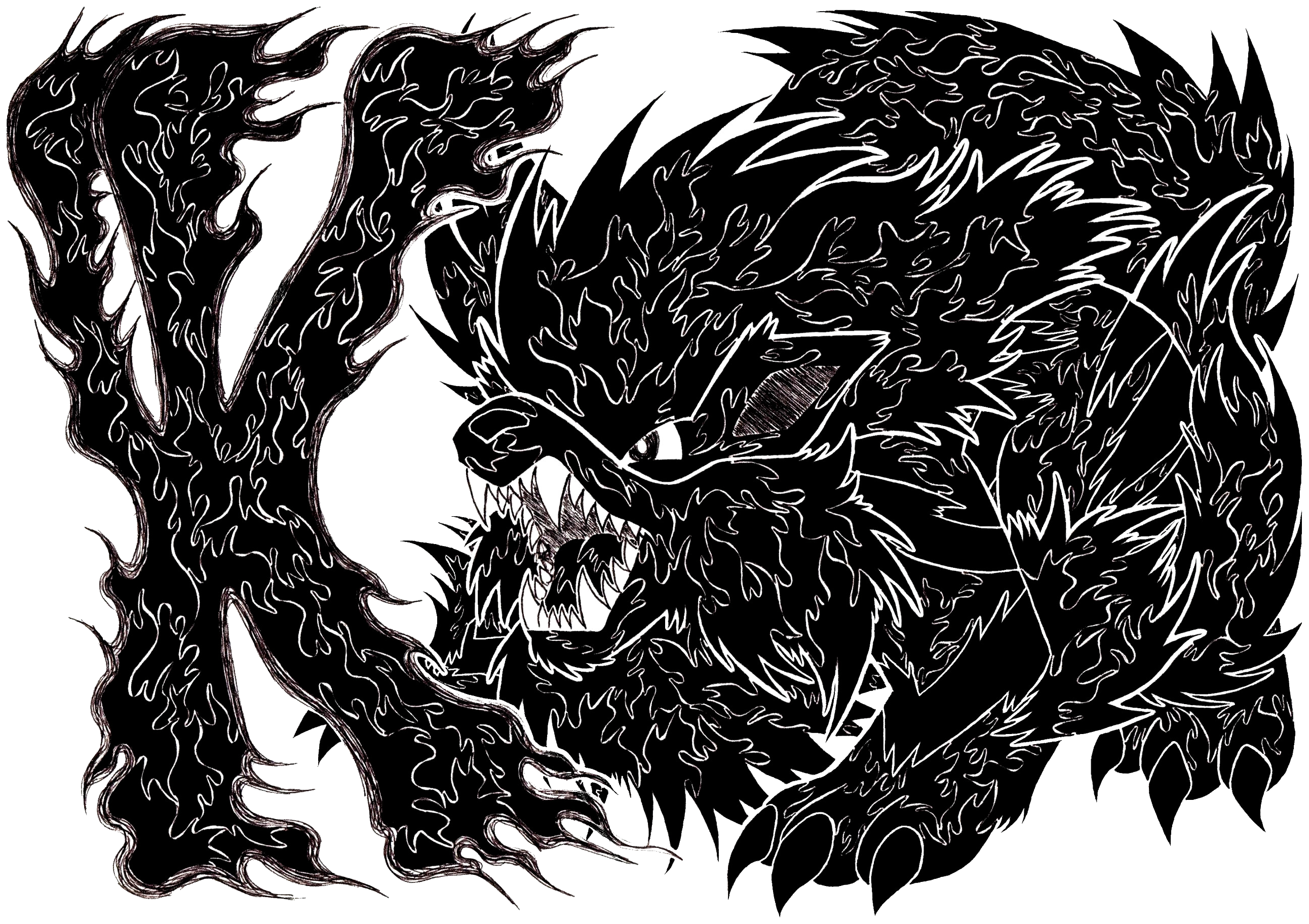 Arcanine Used Fire Blast By Luketheripper - Illustration Clipart (2584x1824), Png Download