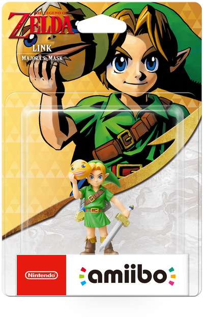 Amiibo Link - Amiibo Link Majoras Mask Clipart (474x660), Png Download