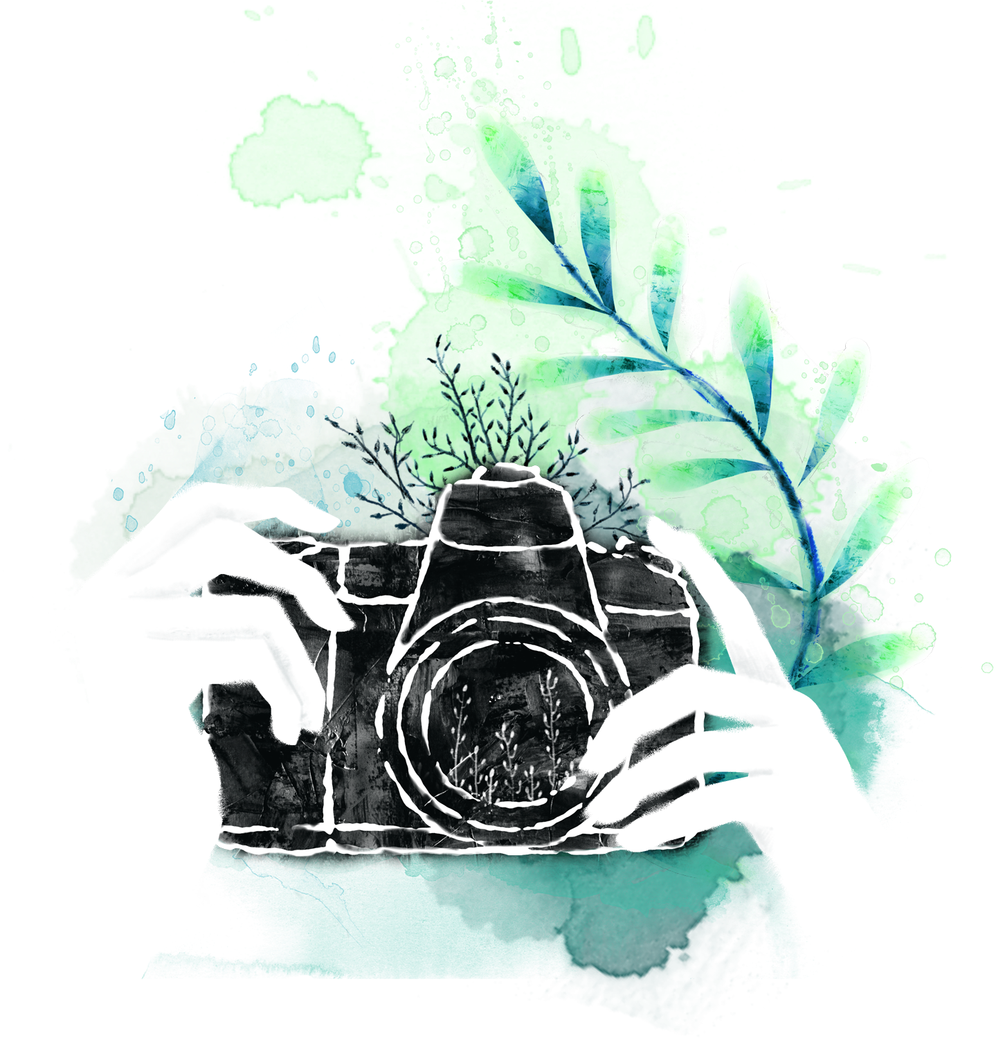 Watercolor Painting Drawing Camera Photography , Png Clipart (1439x1499), Png Download