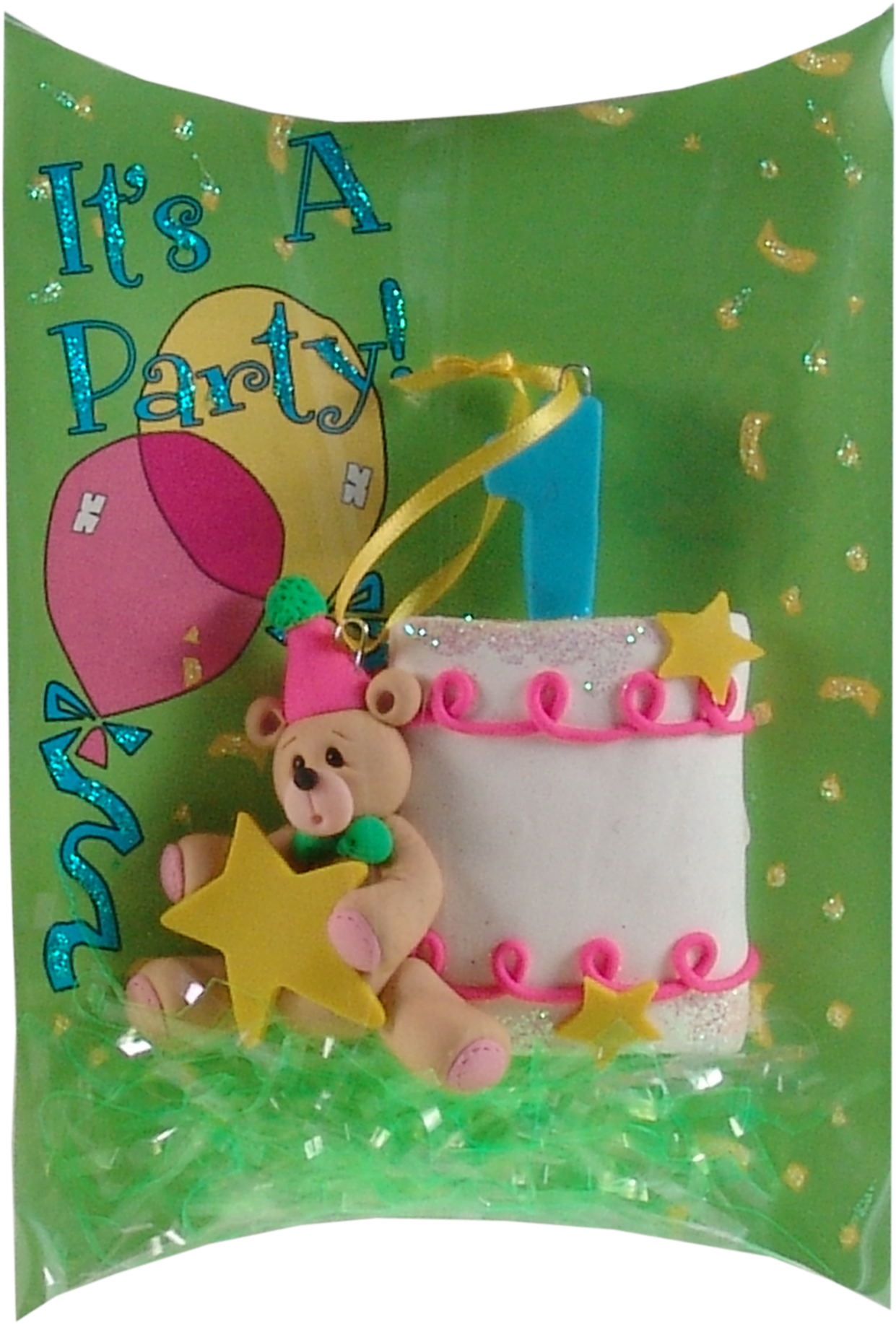 1st Year Birthday Cake Ornament Clipart (1241x1834), Png Download