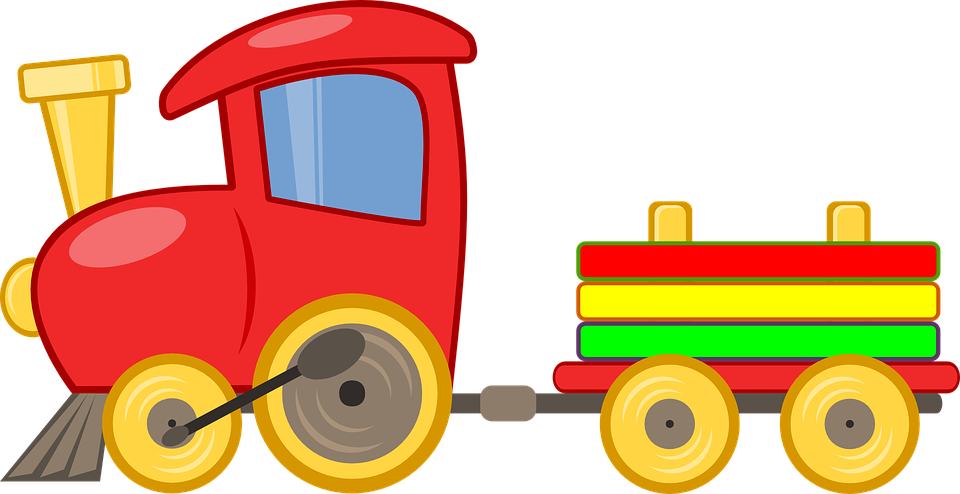 Toy Train Png Free - Train Toy Clipart Transparent Png (960x494), Png Download