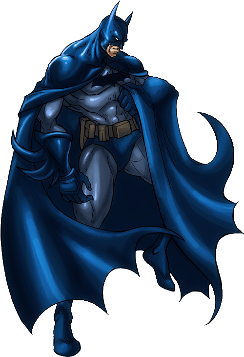 Arkham Batman - Blue Batman Png Clipart (600x826), Png Download