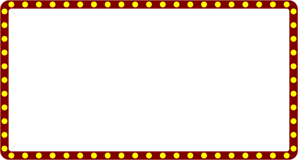 Broadway Lights Clipart - Marquee Lights Png Clipart Transparent Png (960x516), Png Download