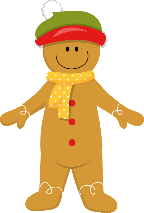 Vector Free Christmas Clip Art Discover Ideas About - Clip Art Gingerbread Man Christmas - Png Download (487x720), Png Download