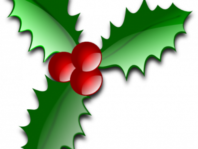 Holley Clipart Page Divider - Christmas Holly Clip Art Png Transparent Png (640x480), Png Download
