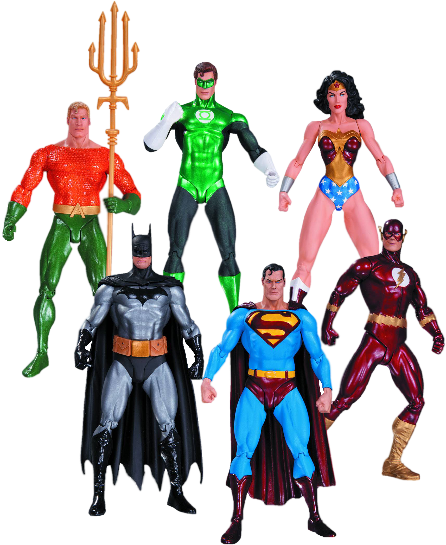 Justice - Dc Collectibles Alex Ross Justice League 6 Pack Clipart (1714x2095), Png Download
