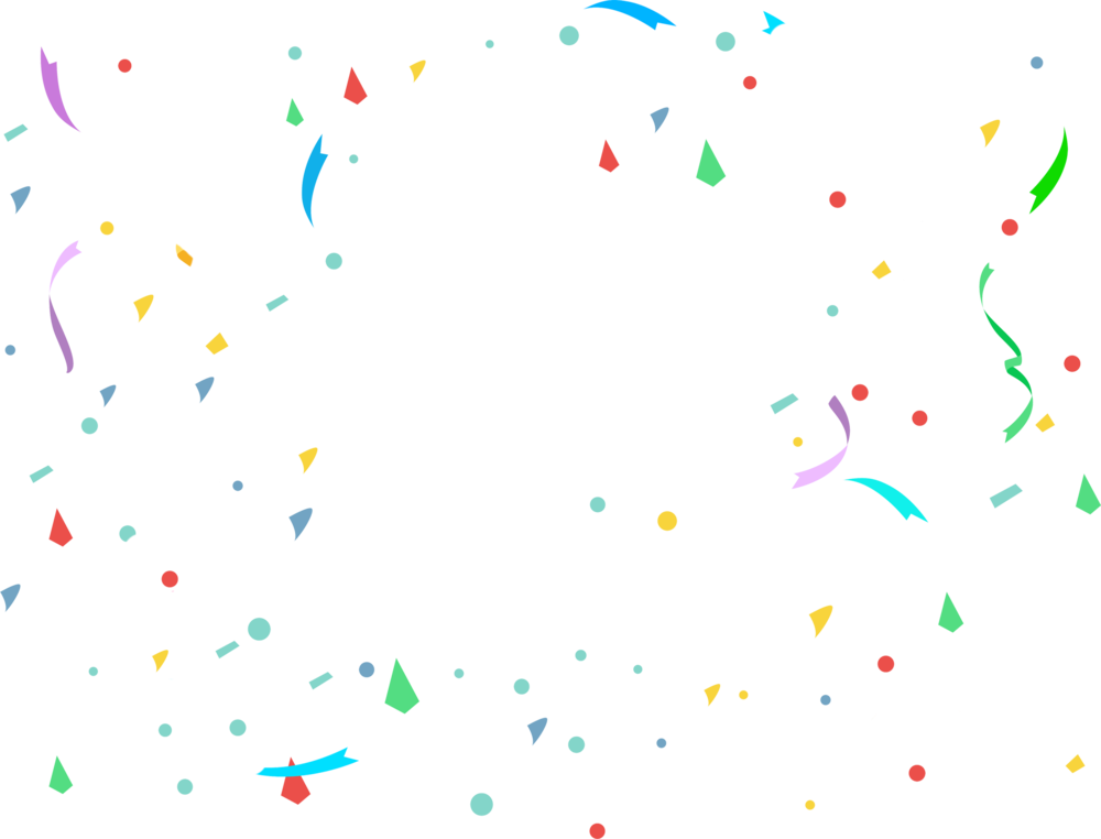 Confetti Png Transparent Picture - Party Confetti Transparent Png Clipart (1000x762), Png Download