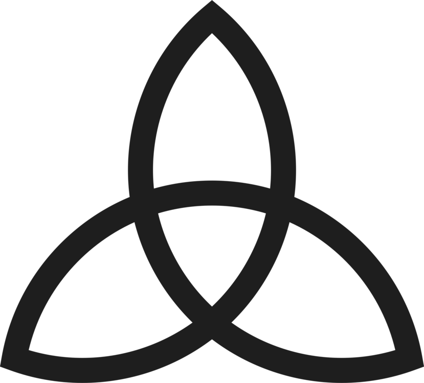 Celtic Knot Triquetra Symbol - Triquetra Vector Clipart (829x750), Png Download