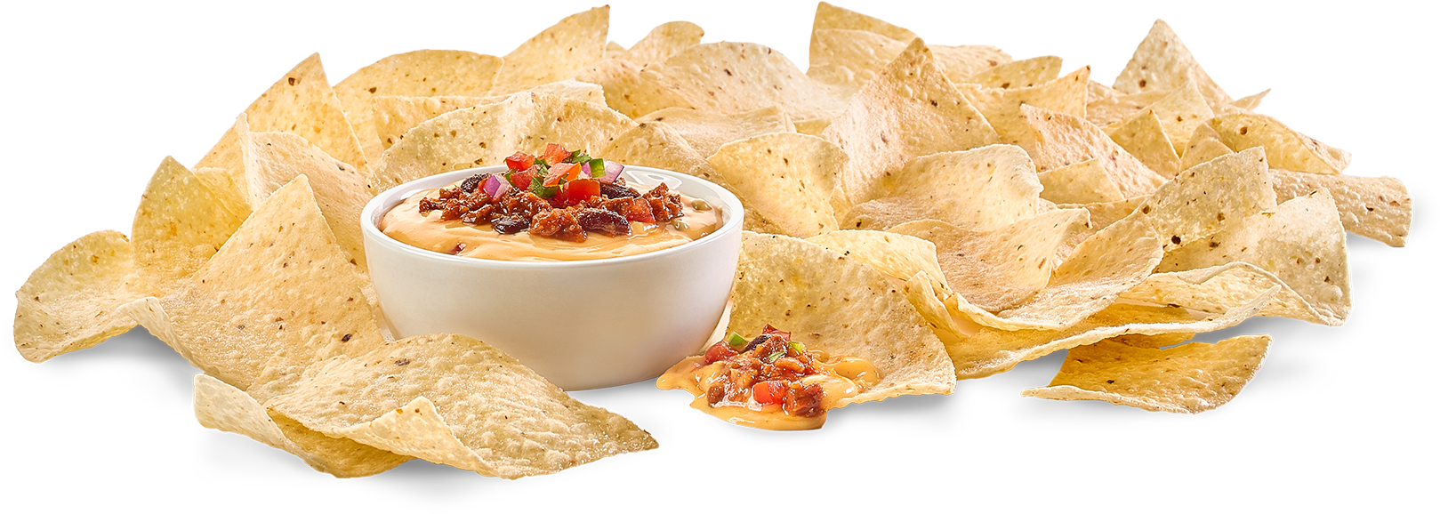 Chile Con Chips And Dip Buffalo Wing - Nachos And Dip Png Clipart (1920x1080), Png Download