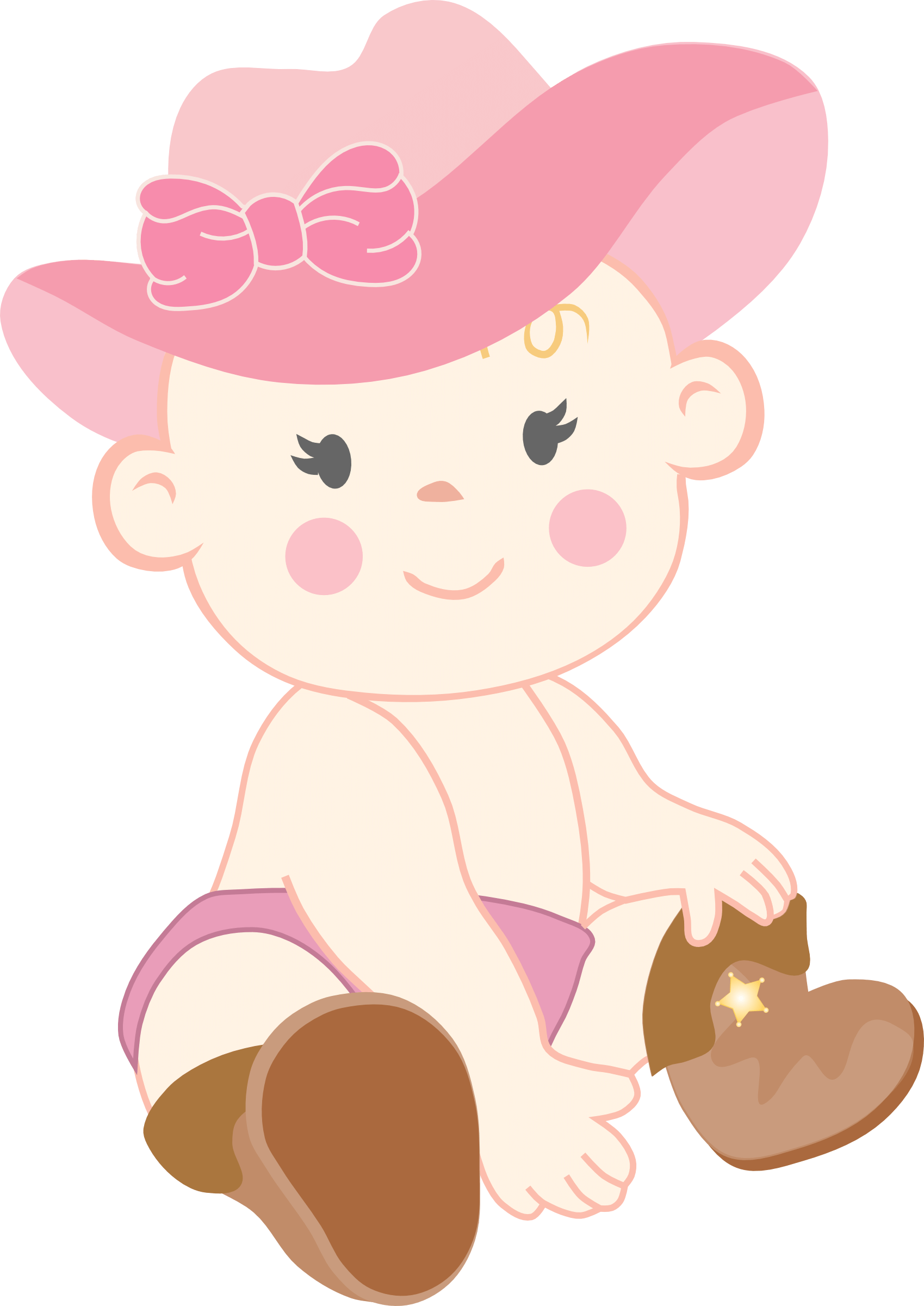 Cowgirl Clipart Baby Shower - Baby Shower Clip Art - Png Download (900x1271), Png Download
