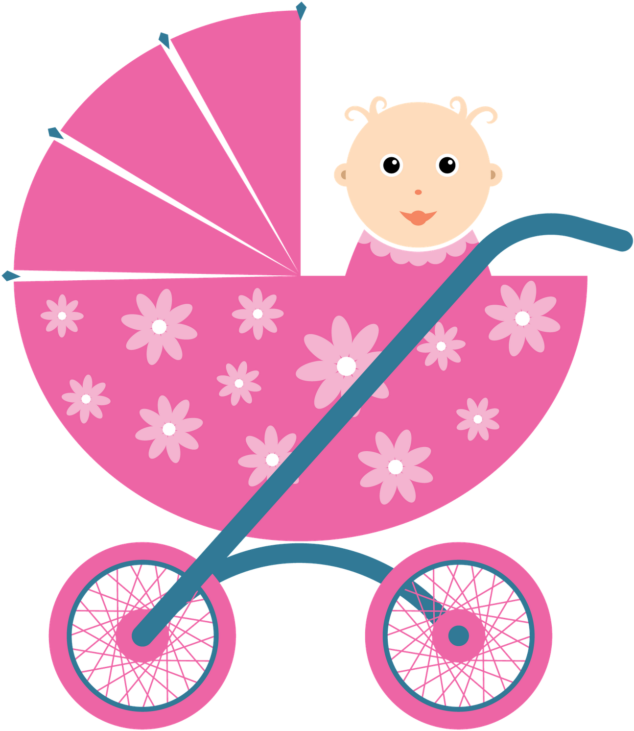 Fondos Baby Shower Niña Png - Baby Shower Hd Vector Png Clipart (1600x1600), Png Download