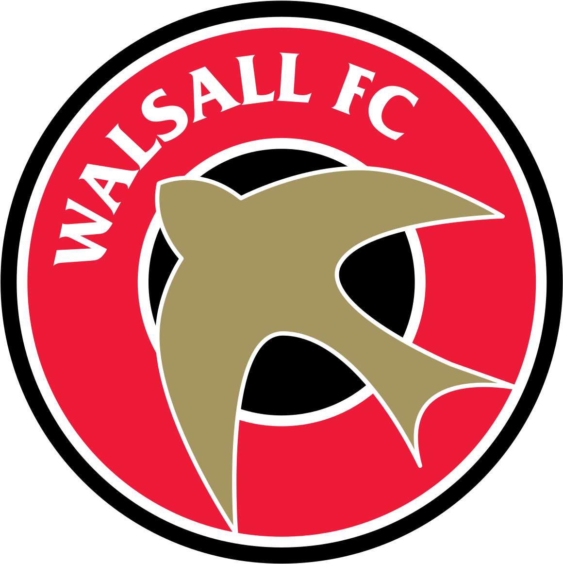 1200px-walsall Fc Svg - Walsall Fc Logo Clipart (1200x1208), Png Download