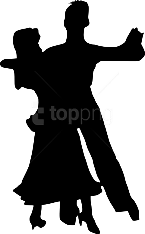 Free Png Couple Dancing Silhouette Png - Transparent Transparent Background Silhouette Dancing Clipart (481x778), Png Download